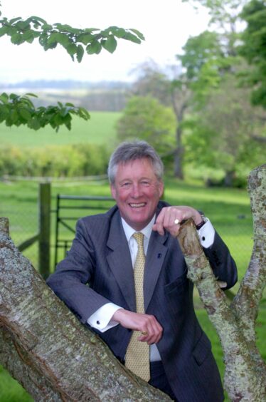 Bill Howatson pictured at home near St Cyrus after he was appointed Provost of Aberdeenshire for the first time in 2007. Picture by Colin Rennie