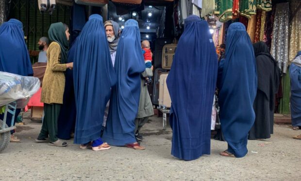 Women in Kabul, Afghanistan, Image  Stringer/EPA-EFE/Shutterstock)
