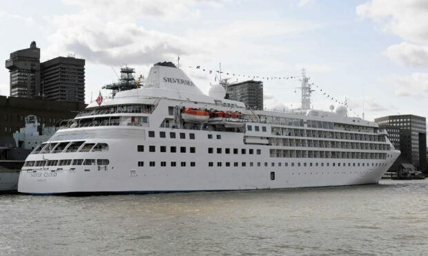 The Silver Cloud  cruise ship was due to dock in Stornoway this morning.