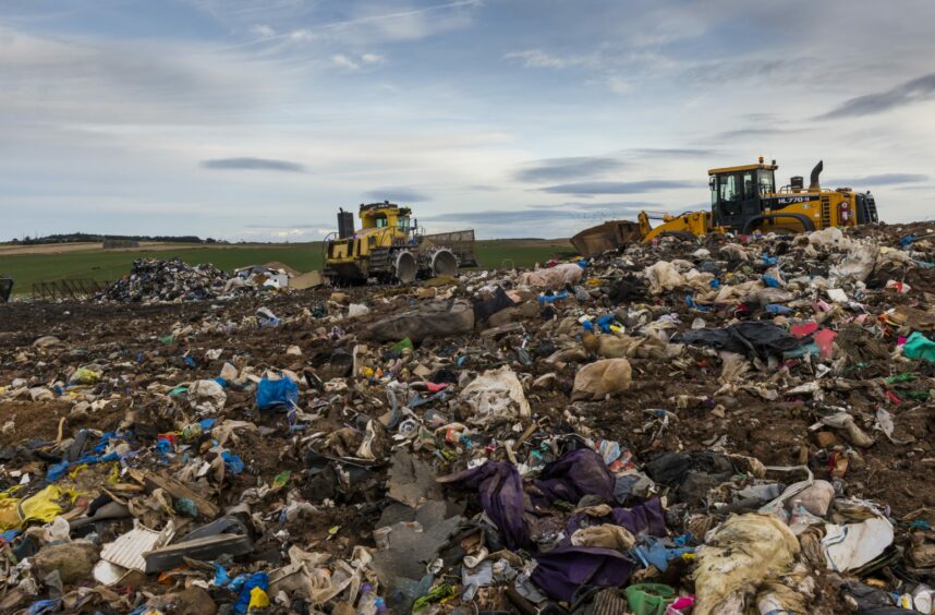 Stoneyhill landfill site near Peterhead.