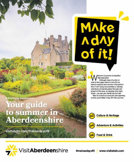 The latest VisitAberdeenshire Make a Day of It supplement