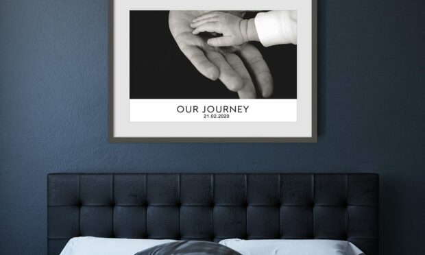 Personalised Black & White Our Journey Art Print, £45, Abstract House.
