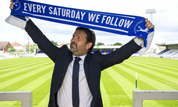 Paul Hartley was unveiled as Hartlepool United manager on Monday.