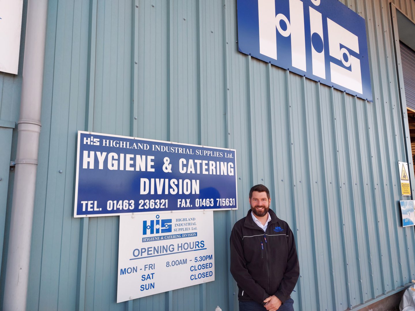 Craig Nicholson. general manager of Highland Industrial Supplies' hygiene and catering division
