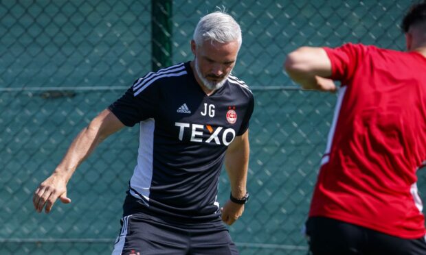 Aberdeen manager Jim Goodwin.