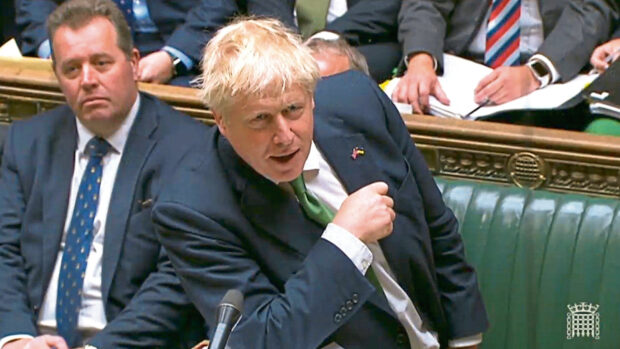 Prime Minister Boris Johnson speaks during Prime Minister's Questions in the House of Commons, London. Picture date: Wednesday June 8, 2022. Picture by House of Commons/PA Wire