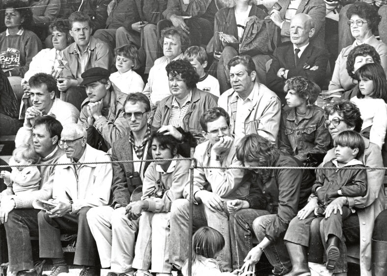 A section of the crowd at Aberdeen Highland Games in 1987