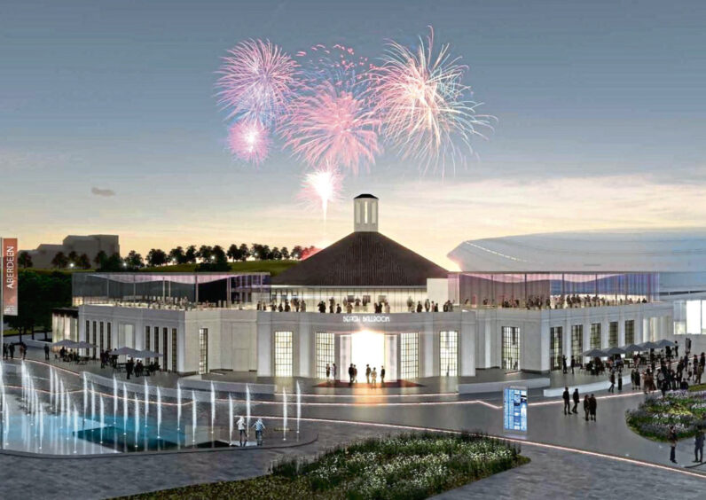 Picture shows Aberdeen Beach Ballroom as visualised in the masterplan