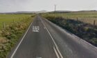 The A965 is closed at the Sandwick junction following the incident. Supplied by Google Maps.