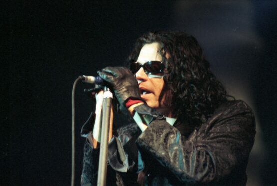 The legendary Michael Hutchence performs in Aberdeen in 1997.