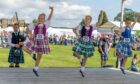 The Aboyne Highland dress is the standard for dancers since its introduction in the 1950s. Supplied by Moyra Gray.