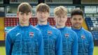 From left to right: Dylan Smith, Connall Ewan, Andrew Macleod and George Robesten. Image: Ross County FC