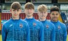 From left to right: Dylan Smith, Connall Ewan, Andrew Macleod and George Robesten. Image: Ross County FC