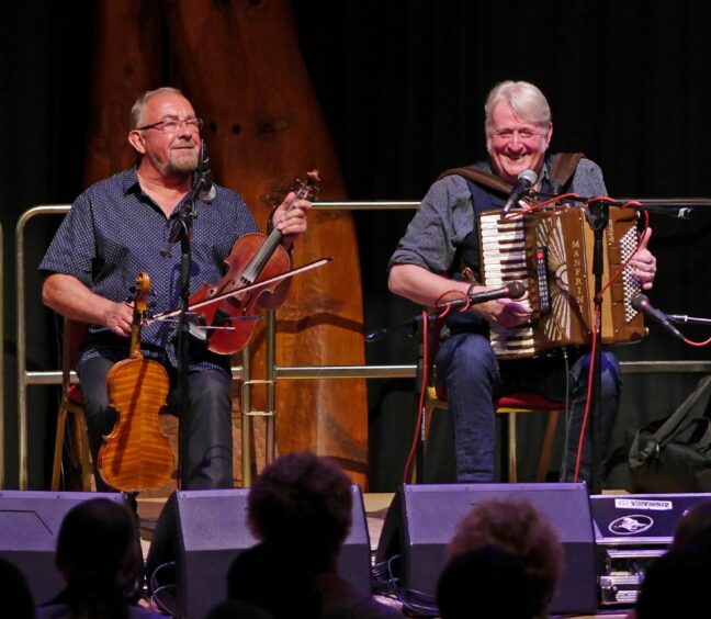 Aly Bain and Phil Cunningham   visit Mareel in Lerwick, Shetland this summer.