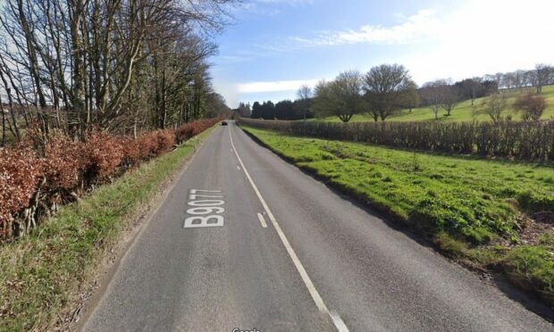 An area of the B9077 road was the location of the crash.