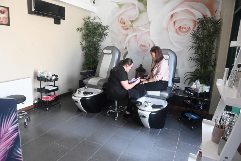 Manicure at The Granite Spa in Aberdeen