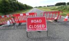 The A920 Ellon to Oldmeldrum road is shut following the crash near Udny. Picture by Chris Sumner/ DC Thomson.