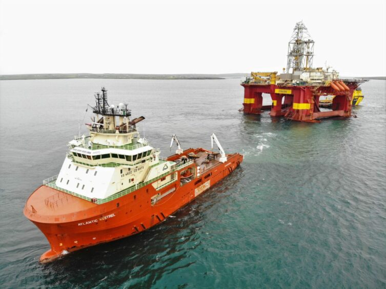 vessels on the high seas near Orkney Islands