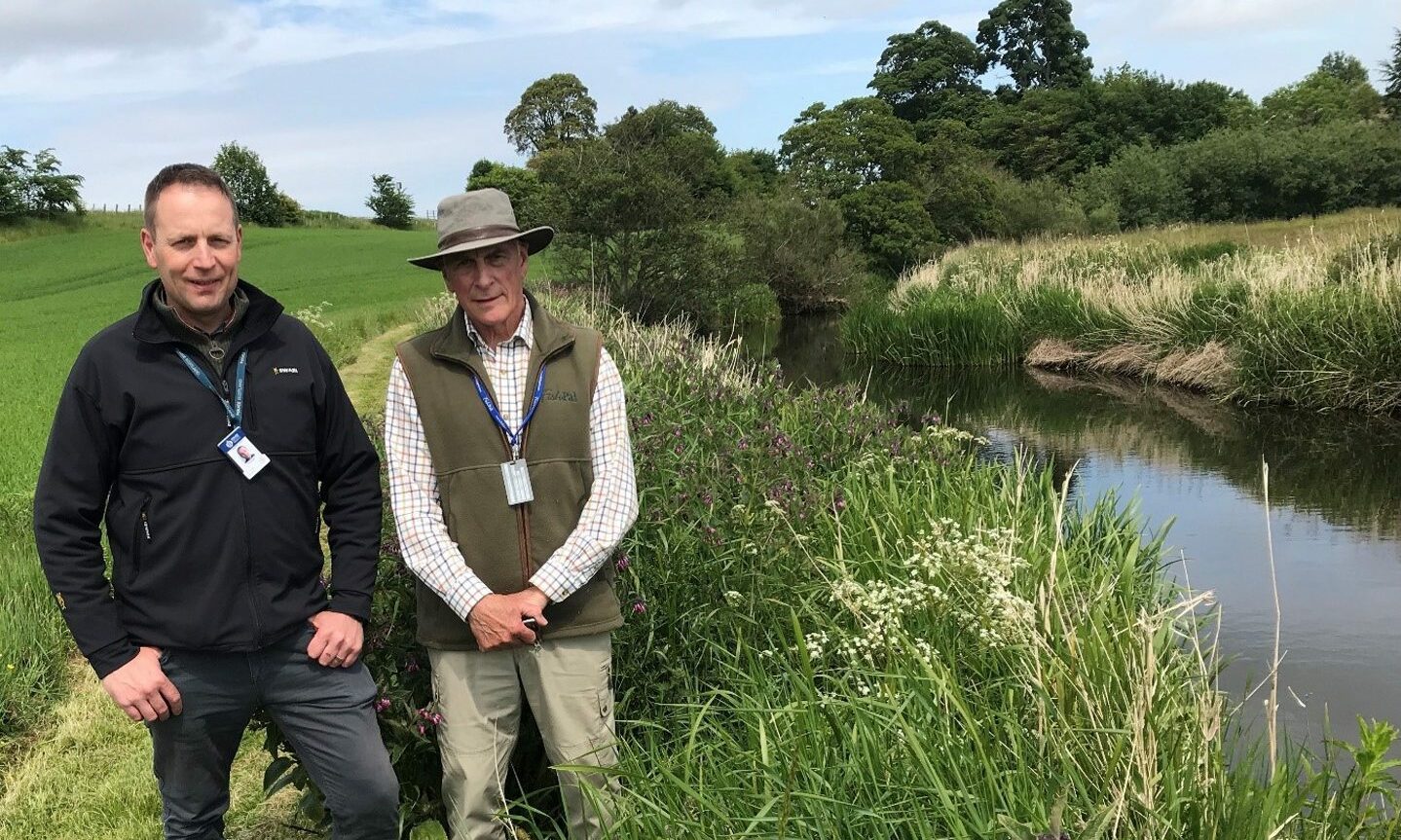 DC Pacholek with David Farmer, ticket secretary of the Eden Angling Association. Supplied by Police.
