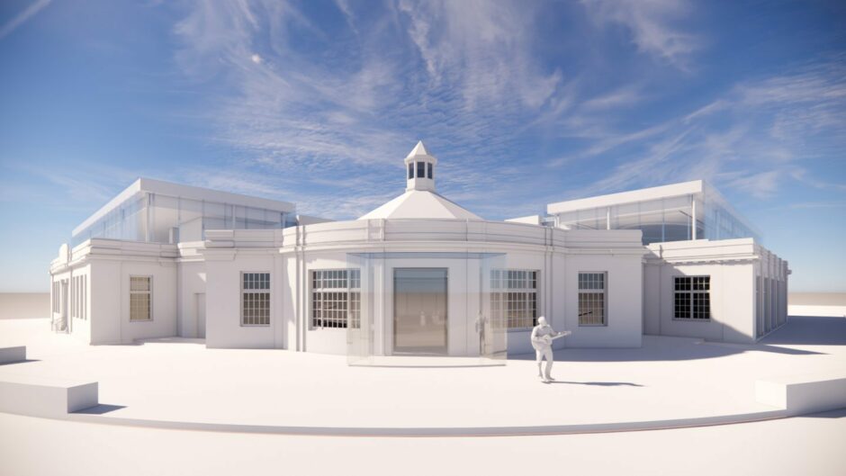 An artists impression of the proposed renovation to the Beach Ballroom.