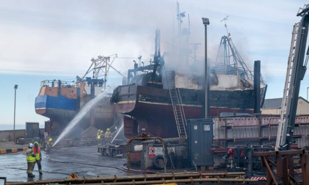 The Lee Rose fishing vessel is believed to have been destroyed by the fire. Photo: Jasperimage.