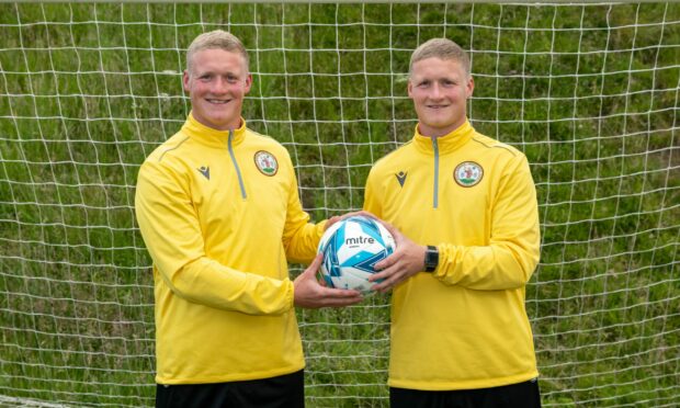 Forres pair Lee Fraser, left, and twin brother Graham are having their testimonial against Elgin City tonight