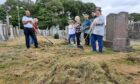 Friends of Ellon Cemetery at the graveyard.