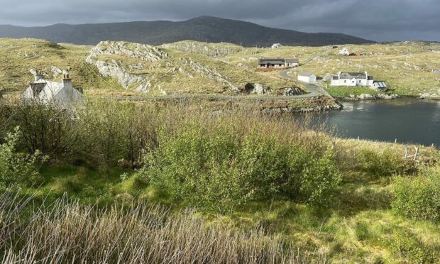 Ardnakille is an exposed peninsula on Scalpay.