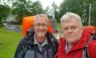David Wightman and Colin Marshall before setting off at Kingussie on Thursday morning. Supplied by David Wightman.