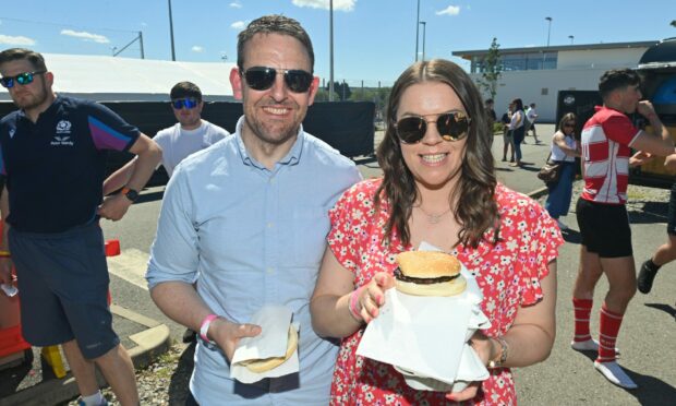 Carly Hutchison and Michael Macrae at the event. Pictures by Jason Hedges