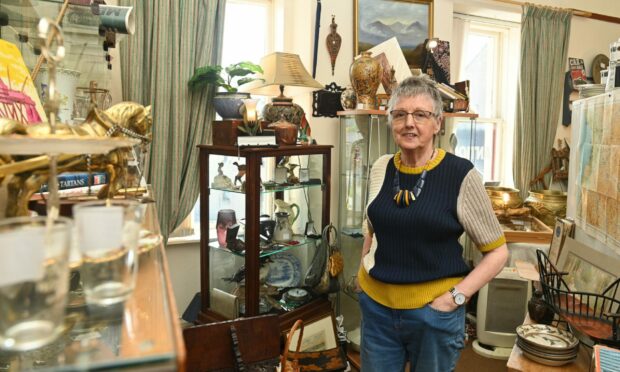 Treasure trove: Alison Milne has run Lynash Antiques, Collectables and Gifts for the past 30 years.