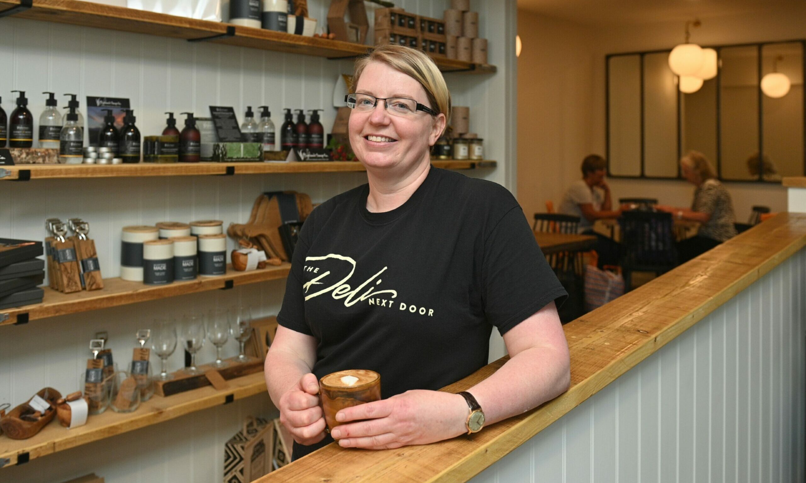 Faith Houlding has opened the Deli Next Door to help support Elgin town centre's Covid recovery.