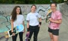 Highland Skate Gals members Amy Conboy, Catriona Horne and Ann-louise Breaden. Photo: Jason Hedges/DC Thomson