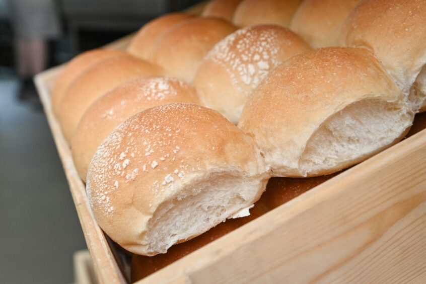 Morning rolls from Three Little Bakers in Inverness