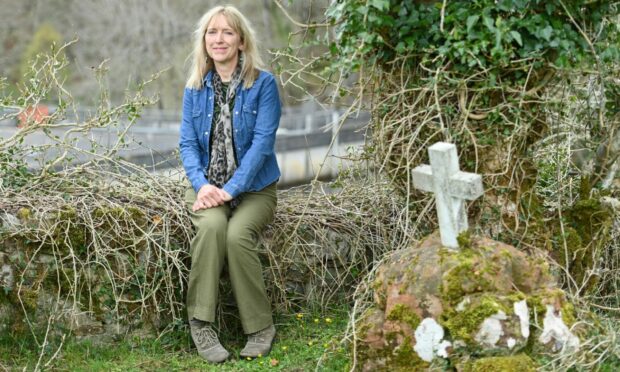 Muirne Buchanan, at Old Kilmorack Cemetery near Beauly, says it's important we talk about death.
