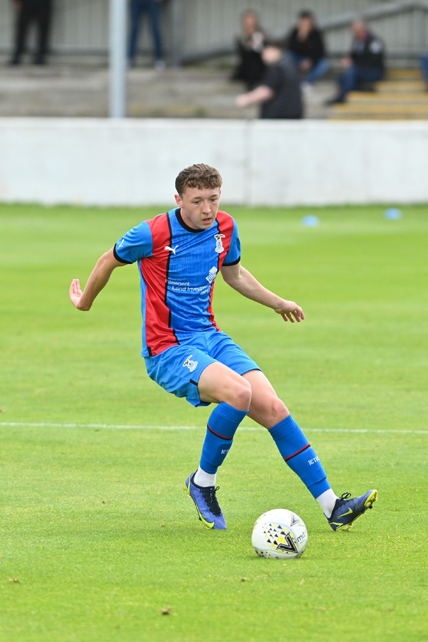 Nathan Shaw in action for Caley Thistle in pre-season.