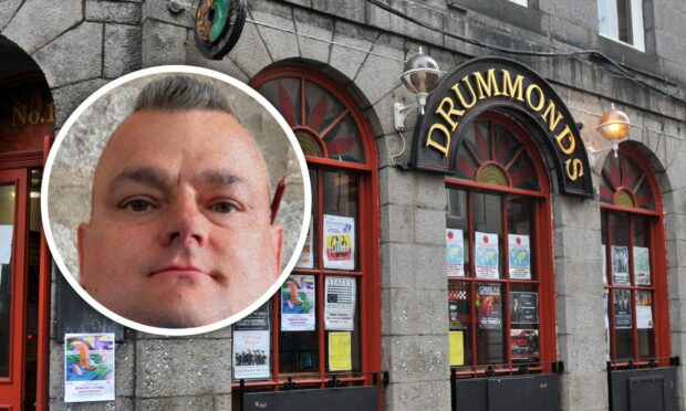John Chalmers got a job as a bouncer at Drummonds despite not having a valid licence.
