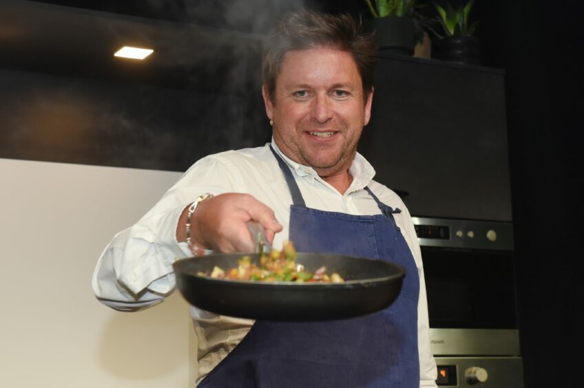 A photo of chef James Martin at Taste of Grampian