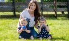 Leah Davidson with her twins, Hallie and Hunter. Picture by KATH FLANNERY