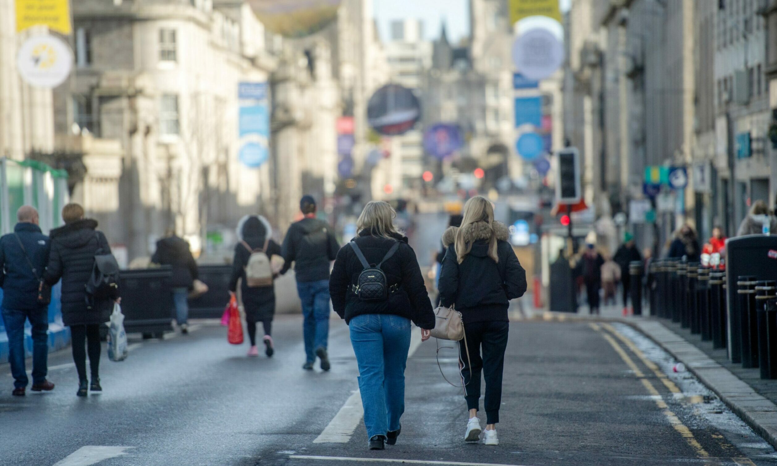 Pedestrianisation could make Union Street 'an attractive oasis', according to business bosses. Picture by Kath Flannery/DCT Media.