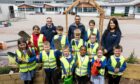 Green for grow: Pupils at Charleston School are digging for a brighter future thanks to funding from Stewart Milne Homes.