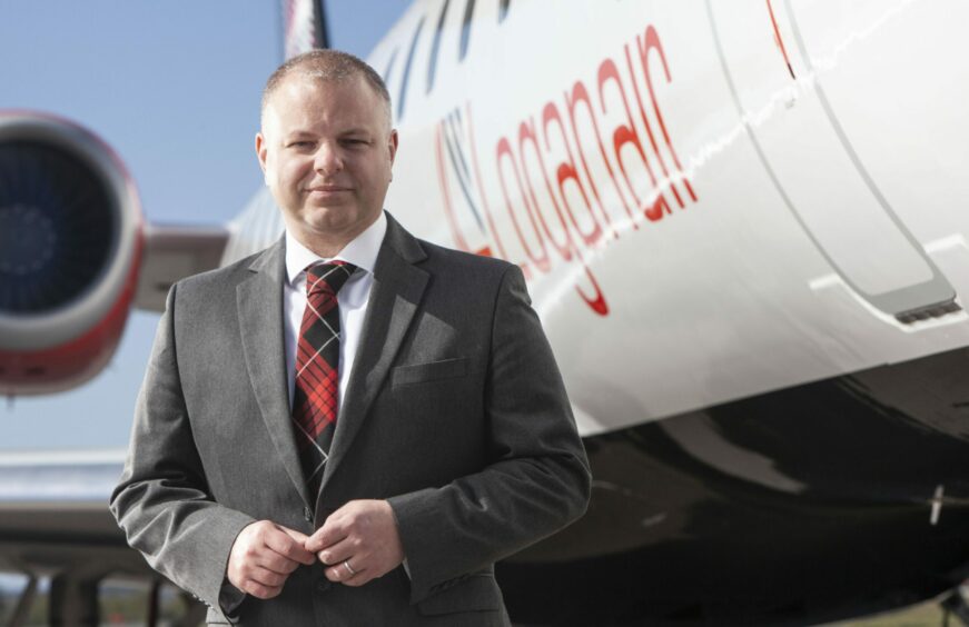 Loganair chief executive Jonathan Hinkles