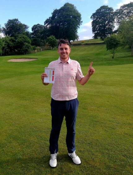 Callum Cromar broke the course record at Lumphanan Golf Club with his 58.