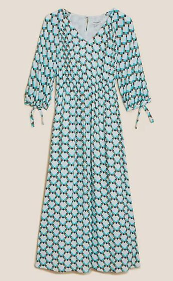 M&S Autograph Geometric Midaxi Dress available to rent from £15, Hirestreet.