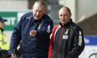 Maurice Malpas, right, with Terry Butcher when they were in charge of Caley Thistle.