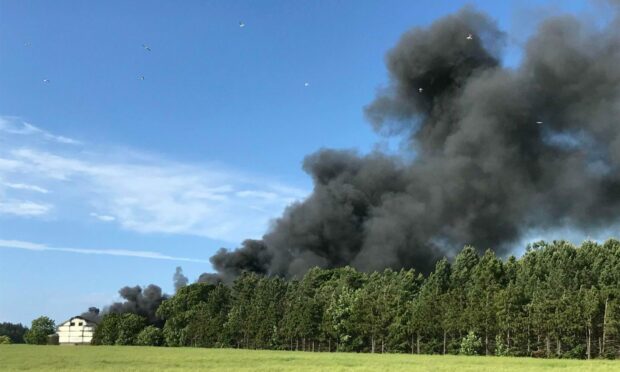 A fire in Moray earlier this year. Image: Supplied