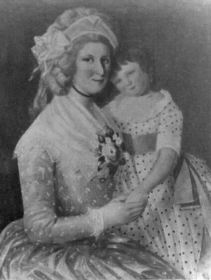 Portrait by Henry Raeburn of Elizabeth Ross, wife of the 'bad minister' Walter Ross, and their son William.