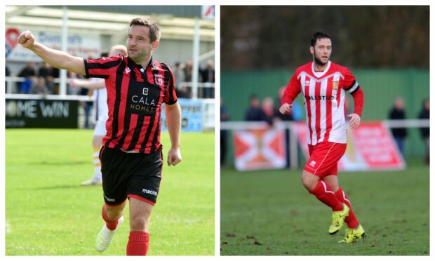 Neil Gauld, left, and Paul Lawson have signed for Banks o' Dee