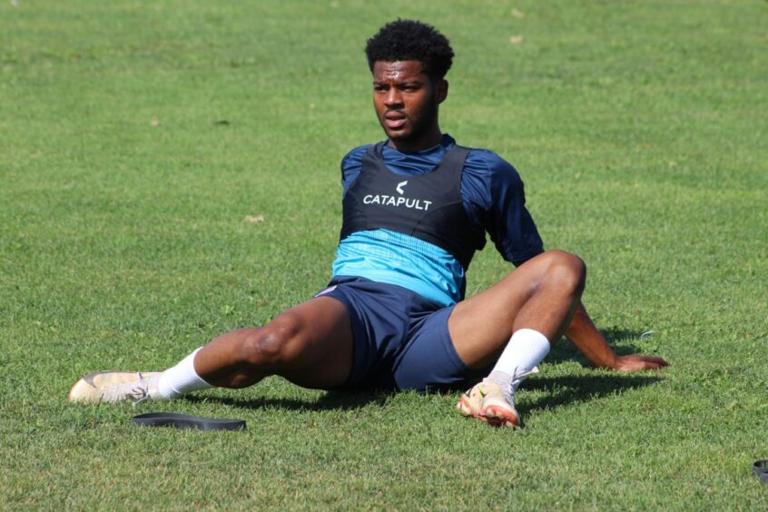 Owura Edwards after joining up with Ross County on their pre-season training camp in Verona, Italy.