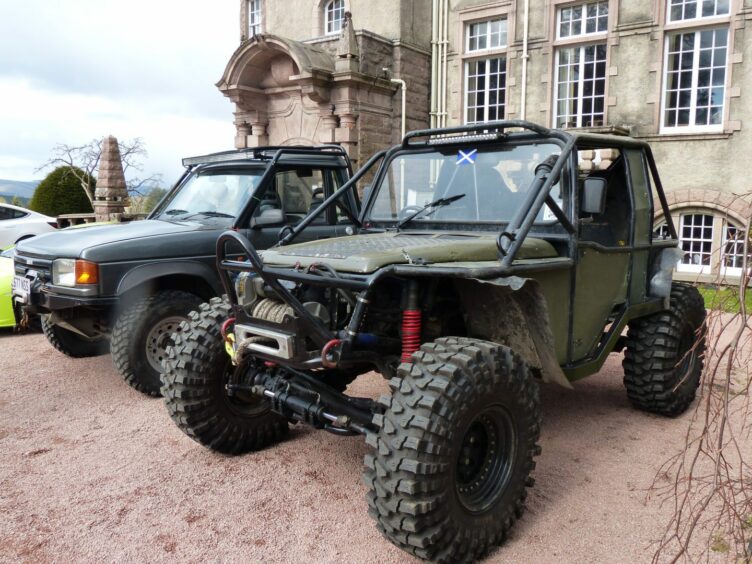 All terrain vehicles at the castle.